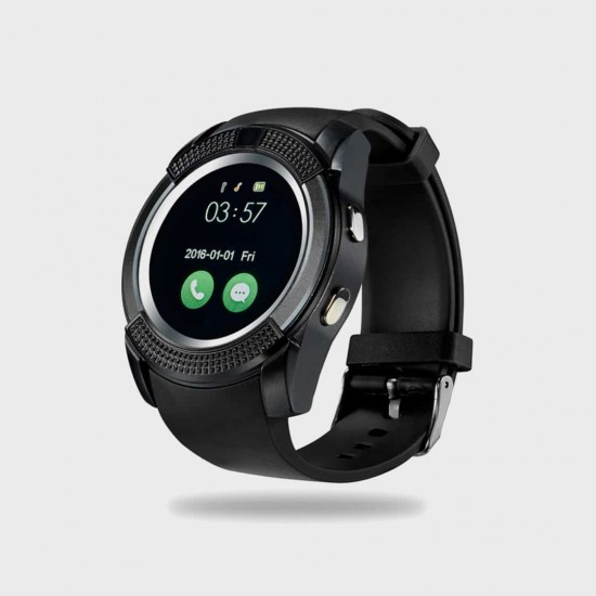 Спортен Смарт Часовник Smart watch Totalshop TSSW-101 V8,Bluetooth, Крачкомер, 1.56" , Камера, ЧеренМъжки Смарт Часовници