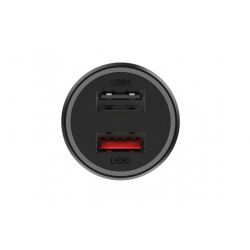 Зарядно устройство за кола Xiaomi, GDS4147GL, Quick Charge, 37W, 2 X USB, Черен