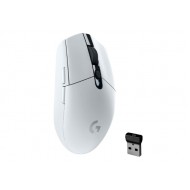 Мишка, Logitech G304 LIGHTSPEED 12K сензор, лек, 250 часа живот на батерията, вградена памет, PC Mac - Бял