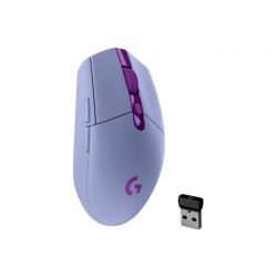 Мишка, Logitech G304 LIGHTSPEED 12K сензор, лек, 250 часа живот на батерията, вградена памет, PC Mac - Лилав