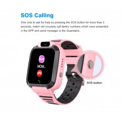 Детски Смарт Часовник BeSmart Q16S, 1, 44 инча, Водоустойчив, Шпионски мониторинг, Цветен сензорен екран, Бутон за повикване и SOS, Розов