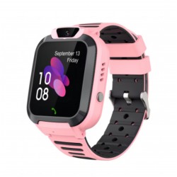 Детски Смарт Часовник BeSmart Q16S, 1, 44 инча, Водоустойчив, Шпионски мониторинг, Цветен сензорен екран, Бутон за повикване и SOS, Розов