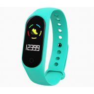 Смарт Часовник Pimpom M5, Водоустойчив, Call / Music Band Wrist Band IP67, Монитор на кръвното налягане Фитнес Smart Bracelet, Зелен