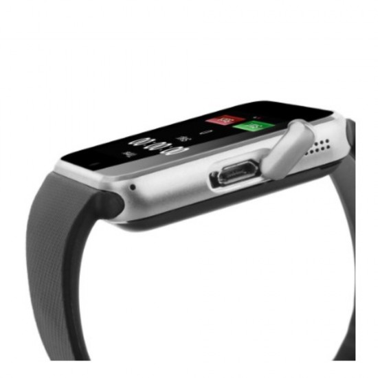 Смарт часовник Smart Wear GT08, слот за сим карта и мемори карта, камера, bluetooth, Сребрист Мъжки Смарт Часовници
