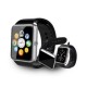 Смарт часовник Smart Wear GT08, слот за сим карта и мемори карта, камера, bluetooth, Сребрист Мъжки Смарт Часовници