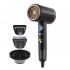 BeSmart Uscător de păr profesional 2400W cu ionizare, aer rece și cald, set de accesorii, negru cu auriu, model 13898