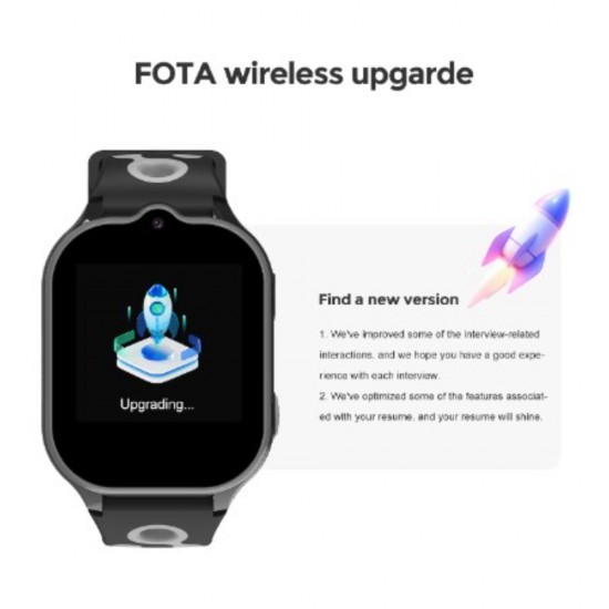 Детски смарт часовник BeSmart LT52 4G GPS, GPS наблюдение, WIFI, 2", HD камера, видеообаждане, SOS бутон, училищен режим, GeoFence, шпионско наблюдение, РозовBlack Friday
