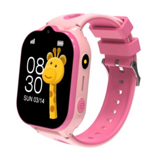 Детски смарт часовник BeSmart LT52 4G GPS, GPS наблюдение, WIFI, 2", HD камера, видеообаждане, SOS бутон, училищен режим, GeoFence, шпионско наблюдение, РозовBlack Friday