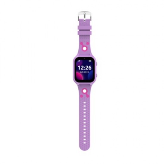 Детски GPS смарт часовник BeSmart LT56, GPS наблюдение, WIFI, 1.83", HD камера, видео разговори, SOS бутон, училищен режим, GeoFence, шпионско наблюдение, 2 каишки, връзка за връзка, ЛилавBlack Friday