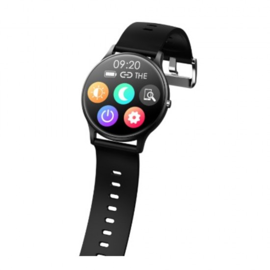 Смарт часовник BeSmart Y66 Pro, Водоустойчив IP68, 1.28 инчов HD Full touch control, Резолюция 240*240 пиксела, Батерия 160mAh, ЧеренBlack Friday