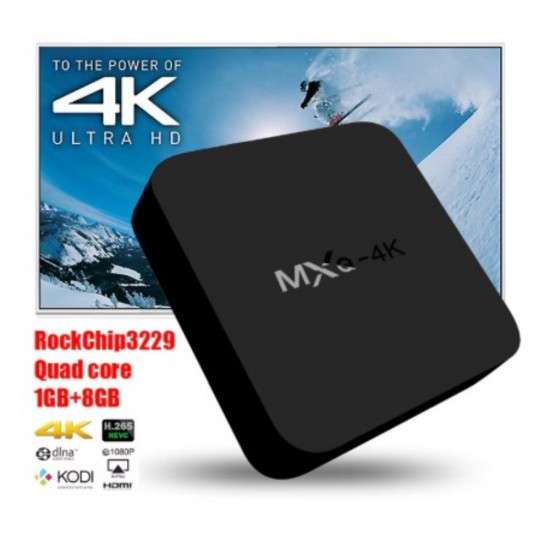 TV BOX BeSmart MXq 4K Android 7.1.2 ОS. 1GB/8GB 1.5GHz HDR WIFI, Черен
