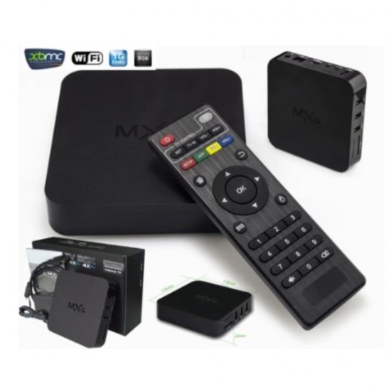 TV BOX BeSmart MXq 4K Android 7.1.2 ОS. 1GB/8GB 1.5GHz HDR WIFI, Черен
