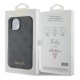 Оригинален твърд гръб GUESS, За Apple iPhone 15, Сив