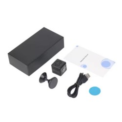 Мини камера BeSmart, видеозапис и микрофон, WI-FI, 1080P, сензор за движение, нощно виждане, магнитна поддръжка, поддръжка на карта до 32 GB, Черен