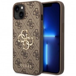 Калъф Guess 4G Metal Logo за Apple iPhone 13, Кафяв