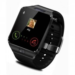 Смарт часовник телефон Smart Watch DZ09, BeSmart Bluetooth, Сим карта, Камера, Черен