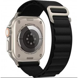 BeSmart DTDK17YBM – найлонова каишка за Apple Watch 42/44/45/49 мм, черна