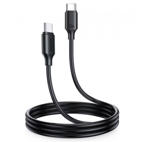 Кабел за зареждане и пренос на данни Joyroom USB - USB Type C, 480Mb/s, 60W,  1m., черенUSB Кабели за смарт телефони