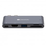 Докинг станция Canyon DS-5 5-in-1 Thunderbolt 3 - CNS-TDS05DG