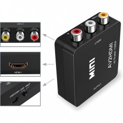 Конвертор HDMI2AVI черен