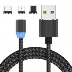 Магнитен захранващ кабел 3 в 1 за Android, IOS, Type C