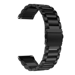 BeSmart SMARTS556 – Стоманена верижка 22 mm за Huawei GT2, GT3, Pro и Samsung 45/46 mm, черна
