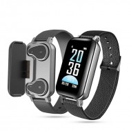Смарт гривна 2в1 BeSmart Т89, Черна