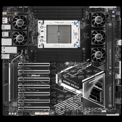 Placă de bază ASRock WRX90 WS EVO pentru stații de lucru cu AMD WRX90 și Socket sTR5