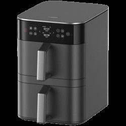 Фритюрник с горещ въздух Xiaomi Dual Zone Air Fryer, 12 л. вместимост, 14 програми за готвене, двойна кошница, 360° въздушен поток, незалепващо покритие, 2800W