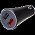 Зарядно устройство Xiaomi Mi 37W Dual-Port Car Charger, от автомобилна запалка към 2x USB Type-A(ж), 45V/2A, 37W, черно