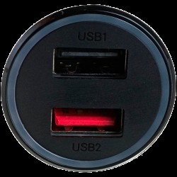 Зарядно устройство Xiaomi Mi 37W Dual-Port Car Charger, от автомобилна запалка към 2x USB Type-A(ж), 45V/2A, 37W, черно