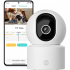 Вътрешна камера за наблюдение Xiaomi Smart Camera C302, 3MP 2K UHD, Wi-Fi 6, Bluetooth, микрофон и високоговорител, бяла