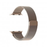 KD Home® Milanese Loop метална каишка за Apple Watch 1/2/3/4/5/6, 38 mm, магнитно закопчаване, Vintage Gold