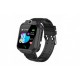 Детски смарт часовник BeSmart Q12, Сим карта и камера, LBS Tracking, Водоустойчив, ЧеренBlack Friday