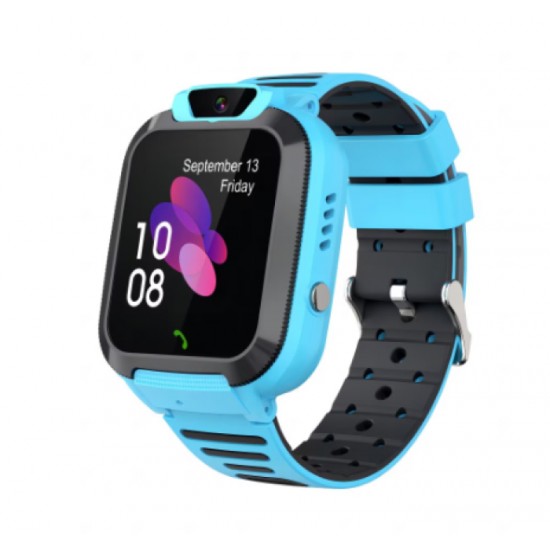 Детски Смарт Часовник BeSmart Q16S, 1, 44 инча, Водоустойчив, Шпионски мониторинг, Цветен сензорен екран, Бутон за повикване и SOS, СинBlack Friday