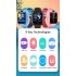 BeSmart DH11 детски GPS 4G смарт часовник, син, с GPS локация, Wi‑Fi, SOS бутон, предна камера и функция за телефон