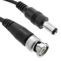 OEM DC+BNC-5m готов коаксиален кабел с BNC и захранващи конектори, 5 м