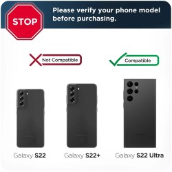 Anti-Spy Скрийн Протектор за Samsung Galaxy S22 Ultra 5G, Черен