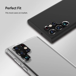 Samsung Galaxy S23 Ultra Camera Lens стъклен протектор за камера, Black