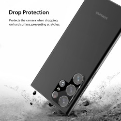 Samsung Galaxy S23 Ultra Camera Lens стъклен протектор за камера, Black
