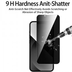 ip13p Privacy Скрийн Протектор за iPhone 13/13 Pro, Черен