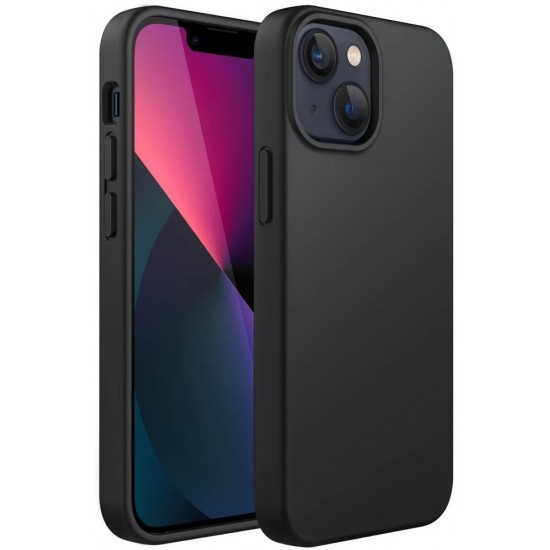 Силиконов Калъф за Apple iPhone 13, Висококачествен, BlackКалъфи за мобилни телефони