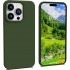 BeSmart iPhone 14 Pro Max силиконов кейс, тъмно зелен