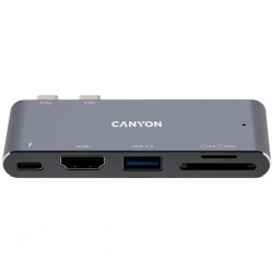 Canyon DS-5 5-in-1 Thunderbolt 3 докинг станция CNS-TDS05DG