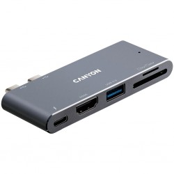 Canyon DS-5 5-in-1 Thunderbolt 3 докинг станция CNS-TDS05DG