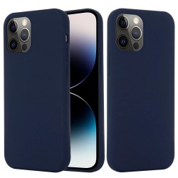 BeSmart Силиконов кейс за iPhone 14 Pro, тъмно син