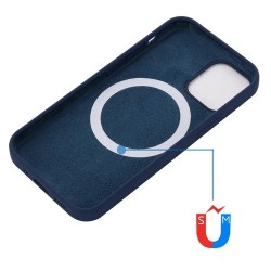 BeSmart Силиконов кейс за iPhone 14 Pro, тъмно син