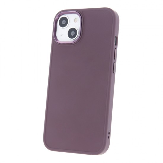 Силиконов кейс BeSmart за Iphone 15 PRO тъмно лилав Калъфи за мобилни телефони