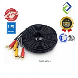 4468941 – Кабел 3RCA към 3RCA, 1.5 m