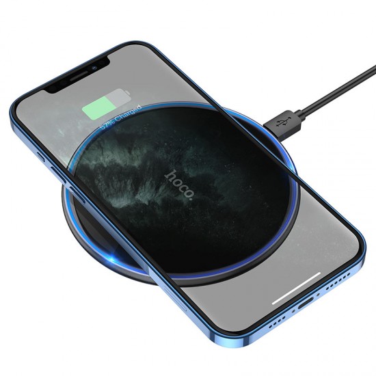 Безжично зарядно устройство, Hoco CW6 Pro, Fast Charging Pad 15W